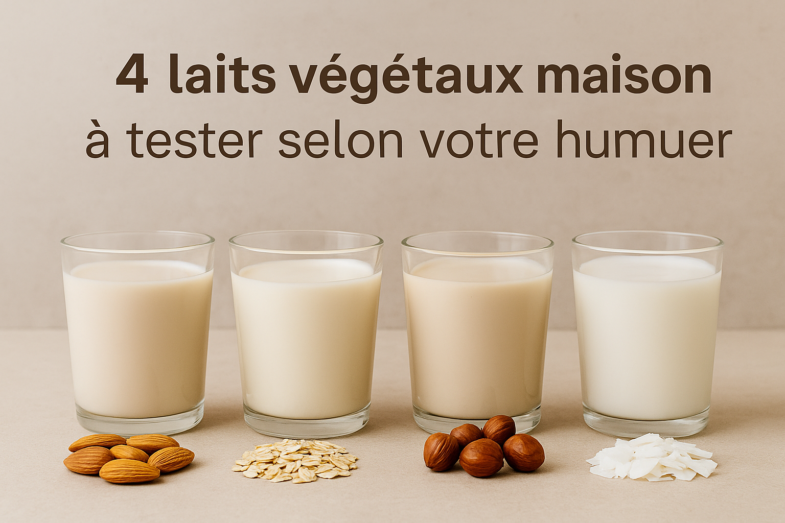 4 recettes de lait végétal maison à tester selon votre humeur