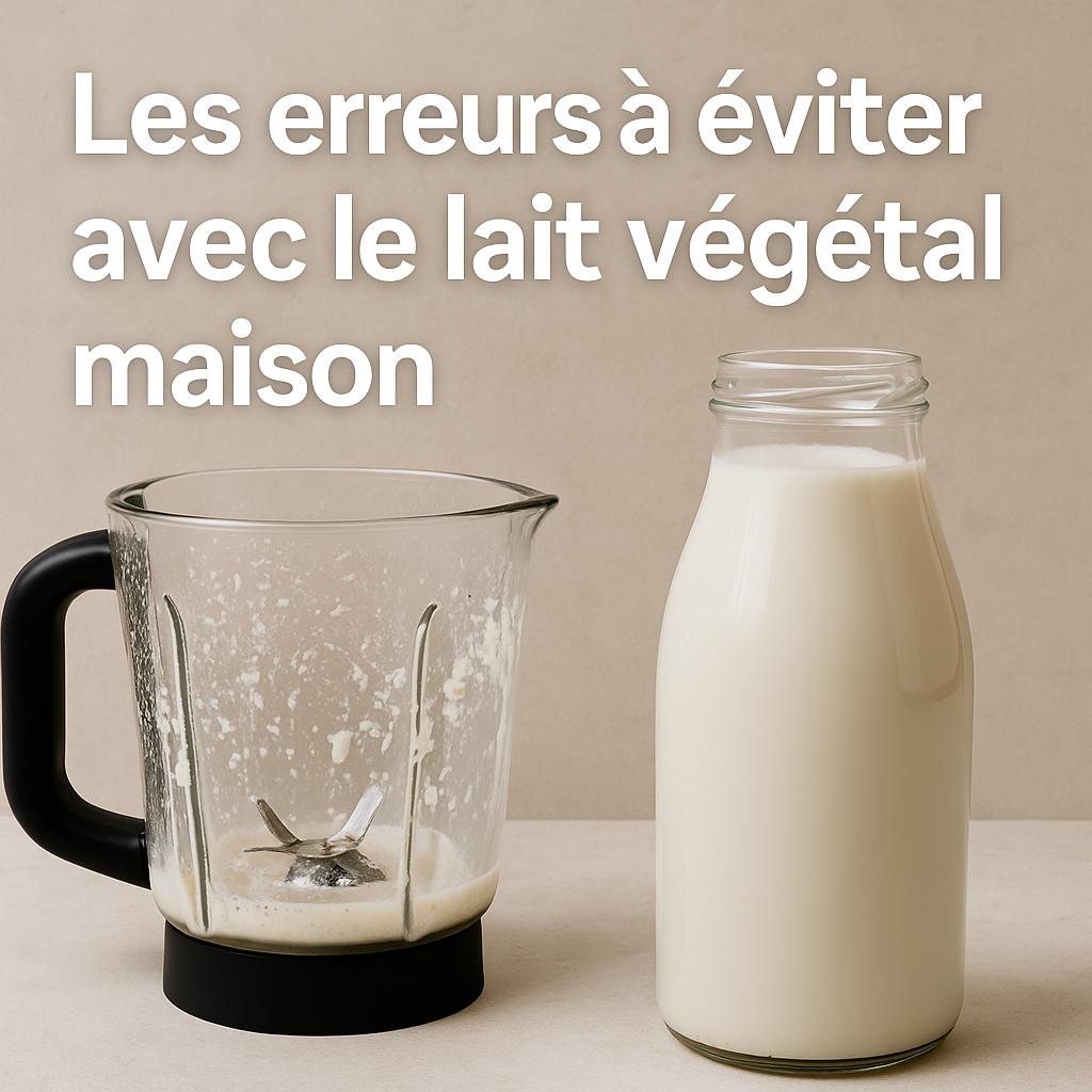 Les 3 erreurs que tout le monde fait en faisant son lait végétal maison (et comment les éviter)