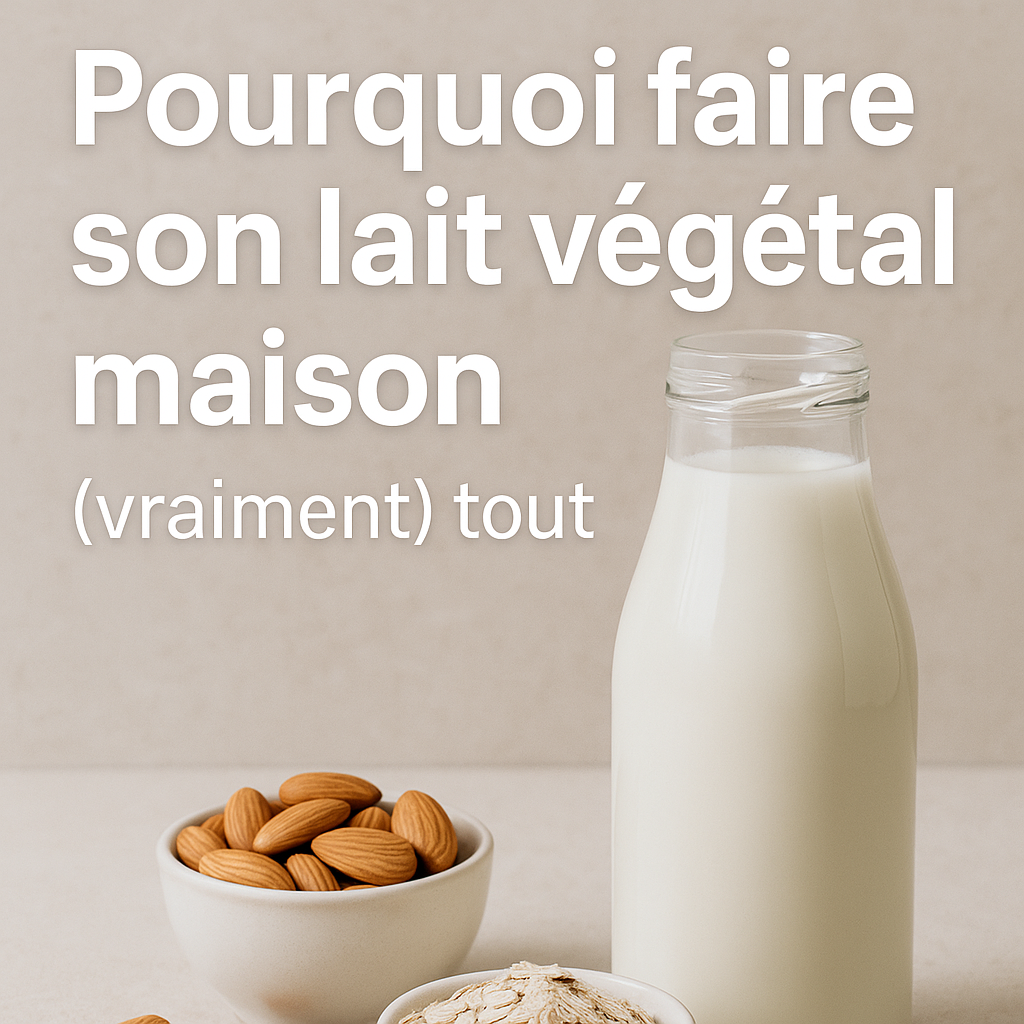 Pourquoi faire son lait végétal maison change (vraiment) tout