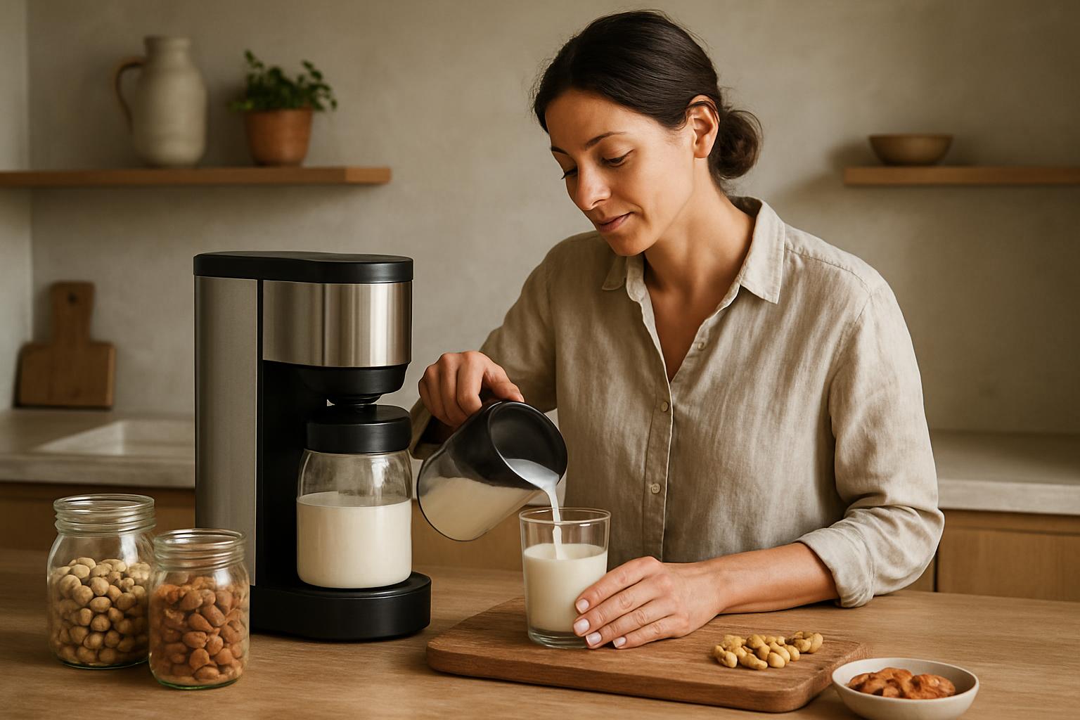 10 recettes de laits végétaux à faire avec votre machine Goutte par Goutte