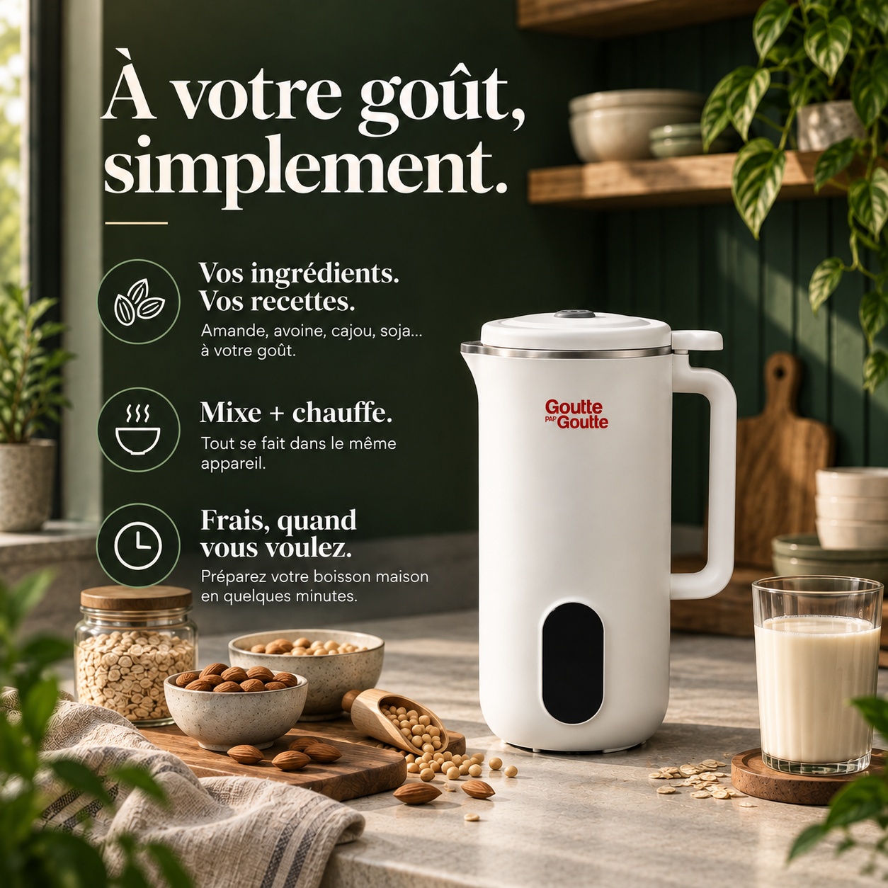 Machine à lait végétal maison