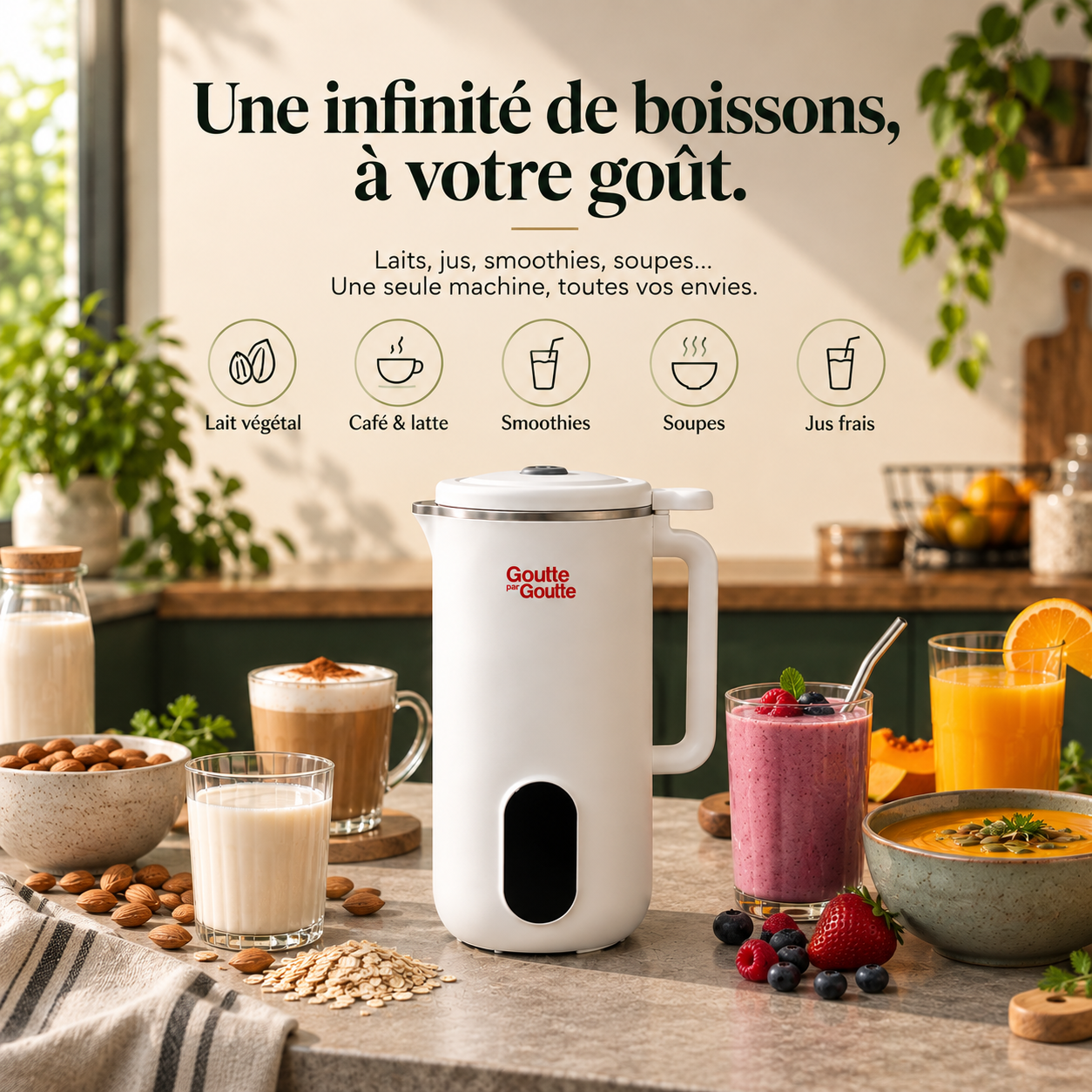 Machine à lait végétal maison
